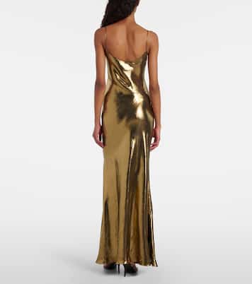 Maxikleid aus Satin | Self-Portrait