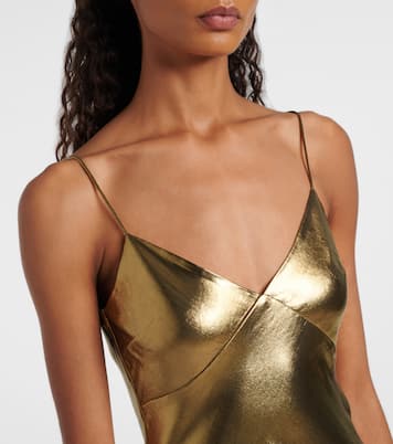 Maxikleid aus Satin | Self-Portrait