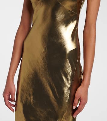 Maxikleid aus Satin | Self-Portrait