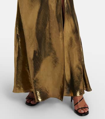 Maxikleid aus Satin | Self-Portrait