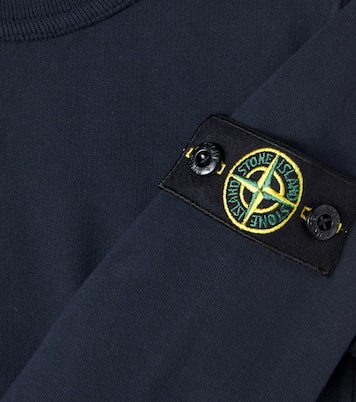 Compass cotton fleece sweatshirt | Stone Island Junior