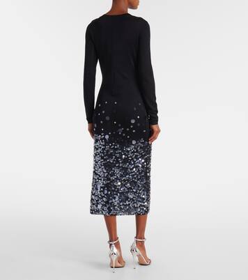 Sequined cocktail dress | Carolina Herrera