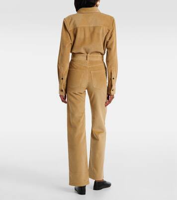 Pantalon évasé en velours côtelé de coton | Bottega Veneta