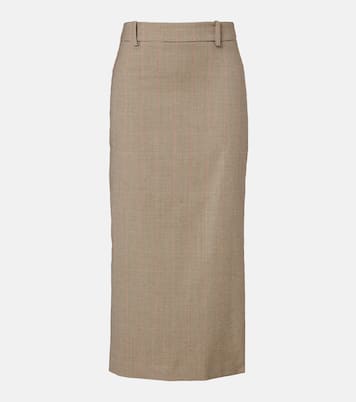 Alrose houndstooth midi skirt | The Frankie Shop