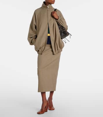 Alrose houndstooth midi skirt | The Frankie Shop