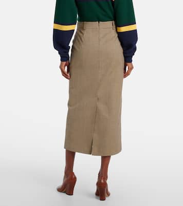 Alrose houndstooth midi skirt | The Frankie Shop