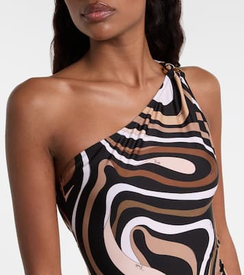 Marmo one-shoulder swimsuit | Pucci