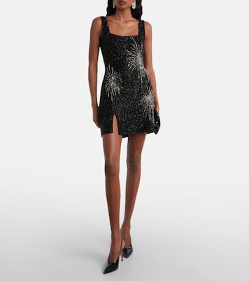 Vestido corto Le Sable con cuentas | Staud