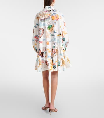 Printed embellished cotton minidress | Camilla