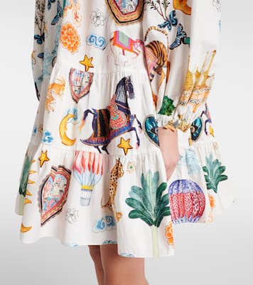 Printed embellished cotton minidress | Camilla