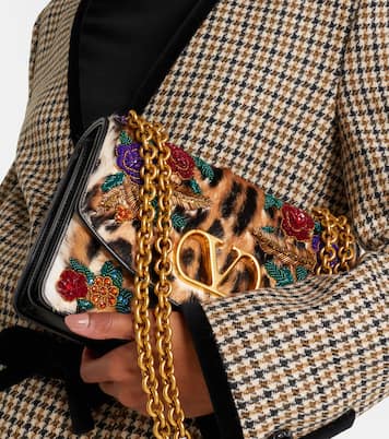 Borsa a spalla Vain Small in cavallino | Valentino Garavani