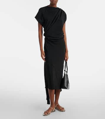 Laurel snake-effect leather sandals | Staud