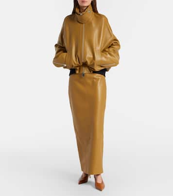Chaqueta oversized de piel | Khaite