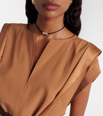 Belted crêpe top | Max Mara