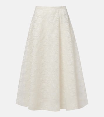 Avena embroidered midi skirt | Max Mara