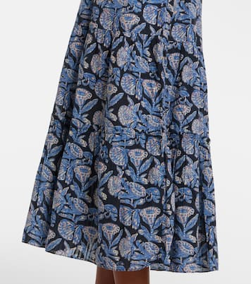Vestido midi Aydin de mezcla de algodón | Ulla Johnson