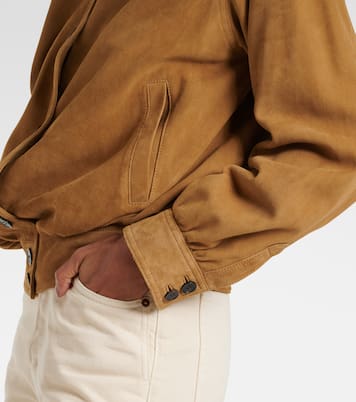 Gathered suede jacket | Saint Laurent