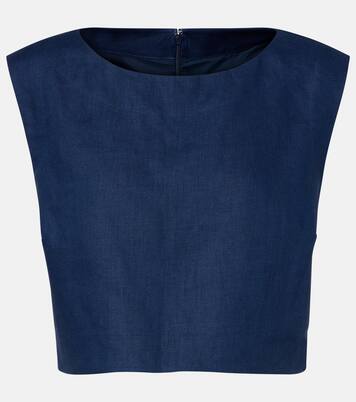 Martina linen crop top | Posse