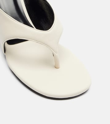 Yaga leather wedge thong sandals | JUDE