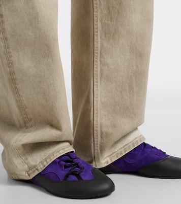 Sneakers Grip Anagram aus Veloursleder | Loewe