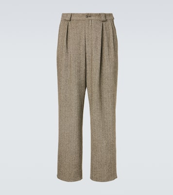 Archivio cotton-blend straight pants | Giorgio Armani