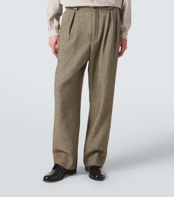 Archivio cotton-blend straight pants | Giorgio Armani