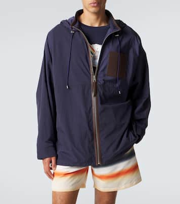 Paula's Ibiza leather-trimmed ripstop jacket | Loewe