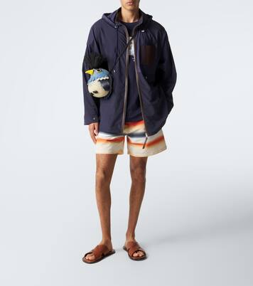 Paula's Ibiza leather-trimmed ripstop jacket | Loewe