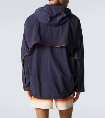 Paula's Ibiza leather-trimmed ripstop jacket | Loewe
