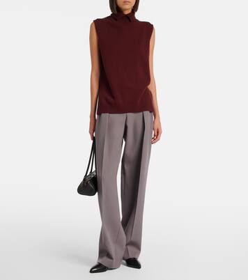 Wool turtleneck sweater vest | Jil Sander