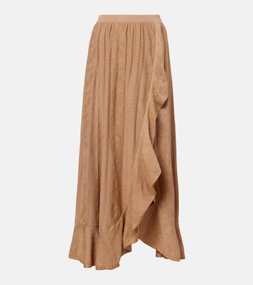 Aster pointelle lamé maxi skirt | Zimmermann