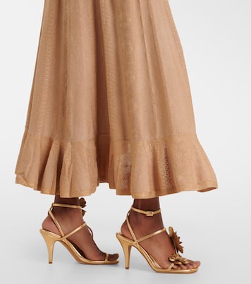 Aster pointelle lamé maxi skirt | Zimmermann