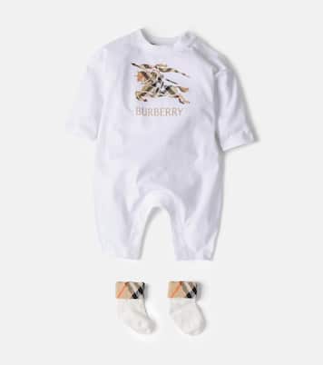 Baby printed cotton onesie | Burberry Kids