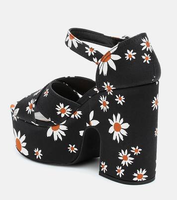 Plateausandalen Daisy aus Twill | Miu Miu