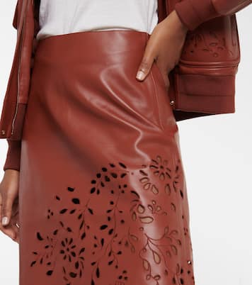 Midirock aus Leder | Chloé