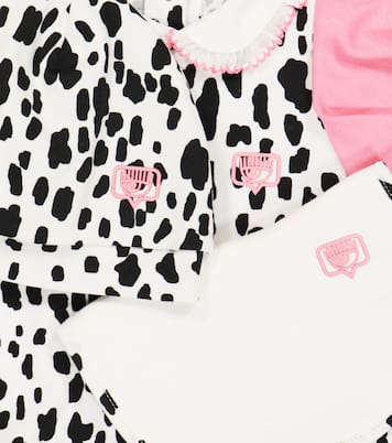Baby Set aus Strampler, Lätzchen und Mütze | Monnalisa