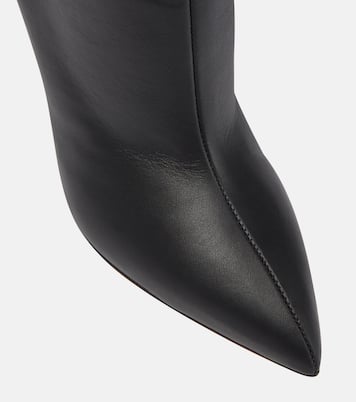 Fringed leather over-the-knee boots | Paris Texas