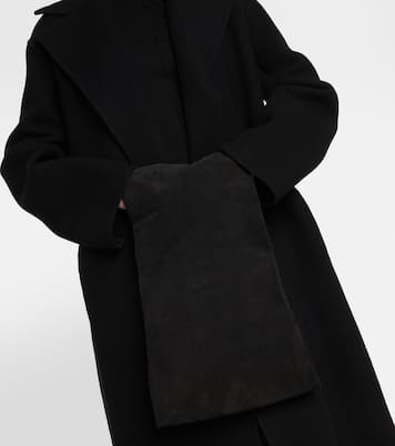 Tasche Glove aus Veloursleder | The Row