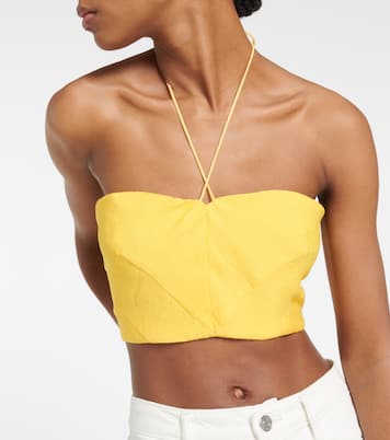 Top cropped Kyr con scollo all’americana | Staud