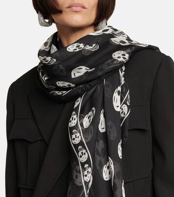 Printed silk scarf | McQueen
