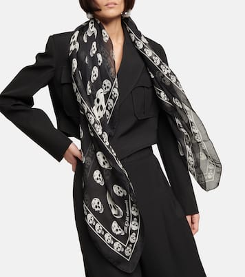 Printed silk scarf | McQueen