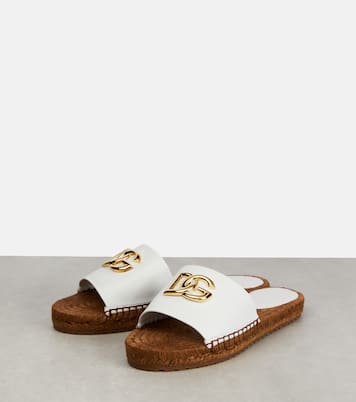 Espadrillas in pelle con cristalli | Dolce&Gabbana