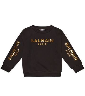 Sweat-shirt en coton à logo | Balmain Kids
