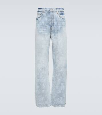Logo jacquard denim pants | Amiri