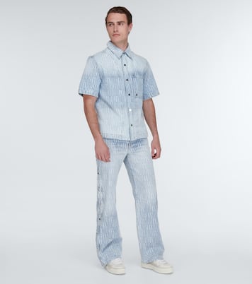 Logo jacquard denim pants | Amiri