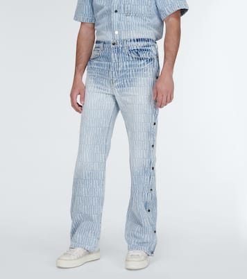 Logo jacquard denim pants | Amiri