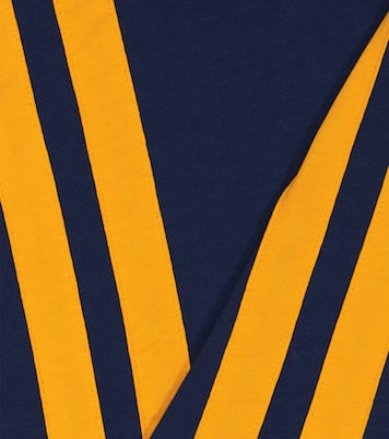 Panel striped cotton jersey T-shirt | Mini Rodini