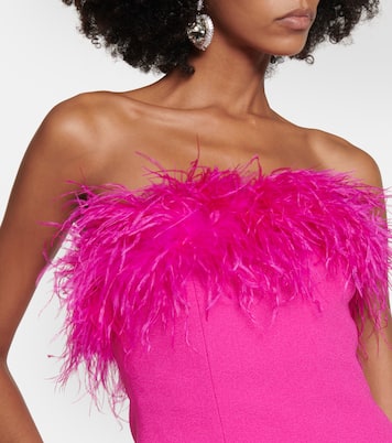 Robe en crêpe à plumes | Rebecca Vallance