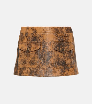 Minirock aus Leder | KNWLS