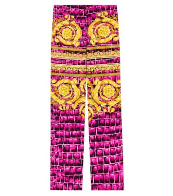 Leggings Baroccodile aus Jersey | Versace Kids